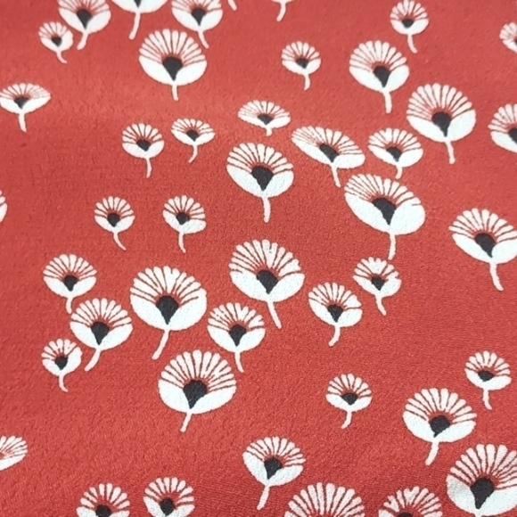 Loft Women's Floral Dandelion Romper Sleeveless Burn Orange Size Small - Picture 9 of 15